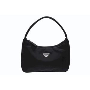 Prada handbag one handle Nero Black logo black